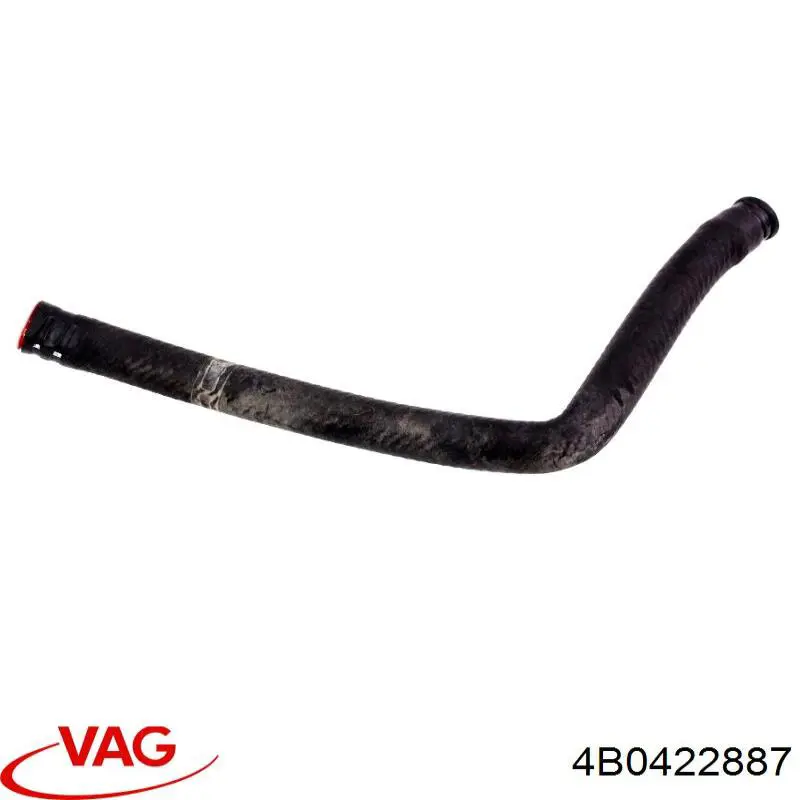 Compre 4B0422887 VAG Mangueira da Direção hidrâulica assistida de pressão baixa, desde o tanque até a bomba