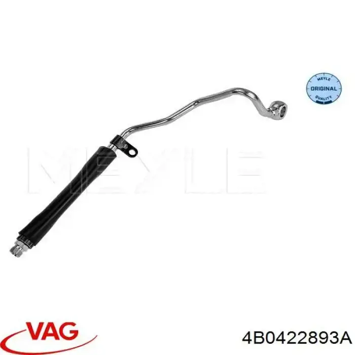 Compre 4B0422893A VAG Mangueira da Direção hidrâulica assistida de pressão alta desde a bomba até a régua (do mecanismo)