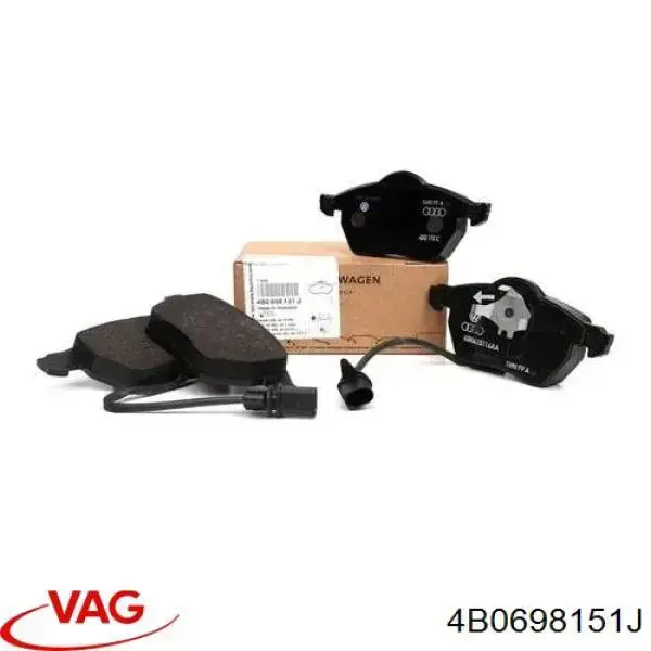 Sapatas do freio dianteiras de disco VAG 4B0698151J preço, a partir de 63,10 USD