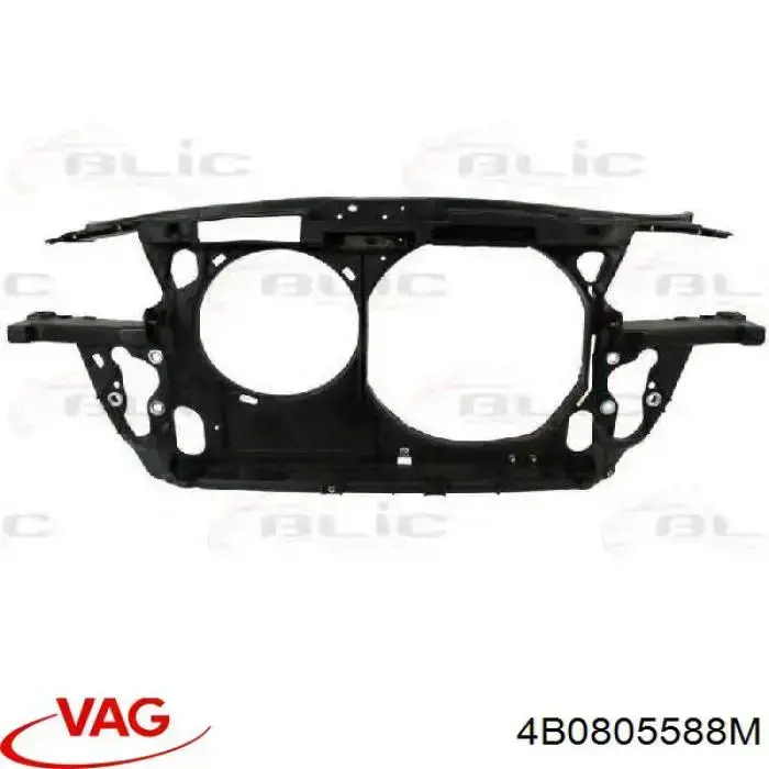 4B0805588M VAG Suporte do radiador montado (painel de montagem de fixação das luzes)