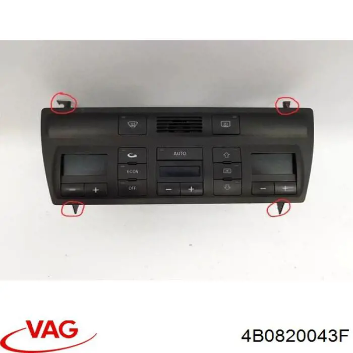 Unidade de controlo dos modos de aquecimento/condicionamento para Audi A6 Allroad C5 4BH