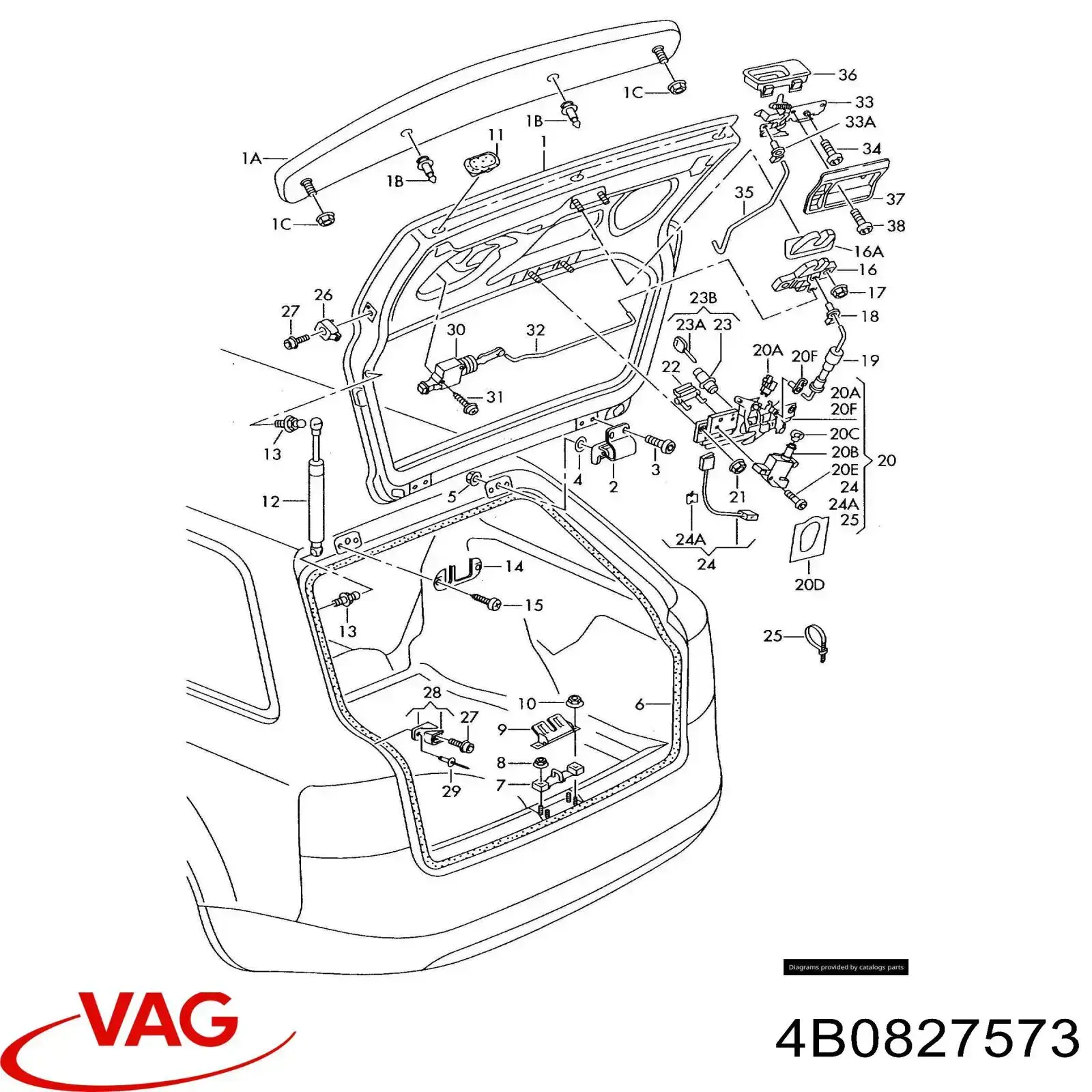  VAG 4B0827573 preço, a partir de 237,12 USD