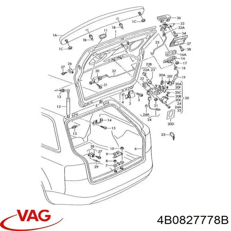  VAG 4B0827778B preço, a partir de 29,11 USD