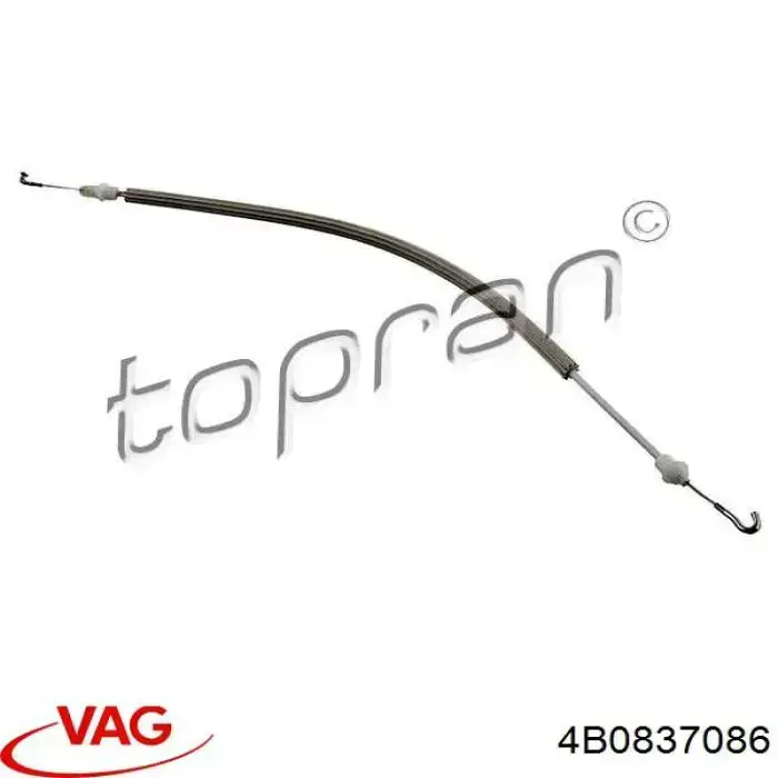 Cabo (pedal) de abertura do fecho da porta dianteira direita VAG 4B0837086 preço, a partir de 13,09 USD