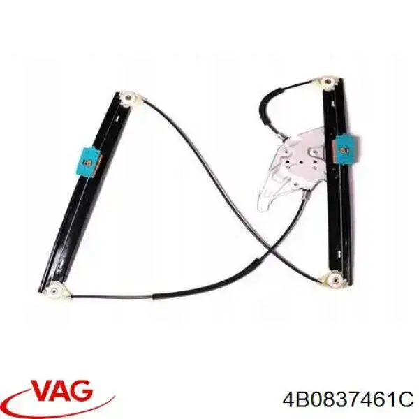 Compre 4B0837461C VAG Mecanismo de acionamento de vidro da porta dianteira esquerda