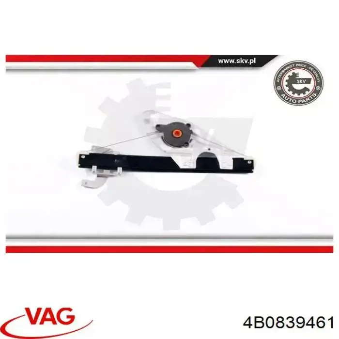 Compre 4B0839461 VAG Mecanismo de acionamento de vidro da porta traseira esquerda