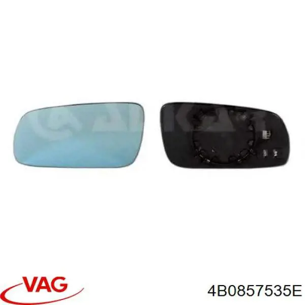 Elemento espelhado do espelho de retrovisão esquerdo VAG 4B0857535E preço, a partir de  USD