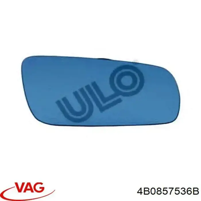4B0857536B VAG Elemento espelhado do espelho de retrovisão direito