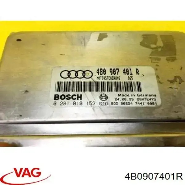 4B0907401R VAG Módulo de direção (Centralina eletrônica) de motor