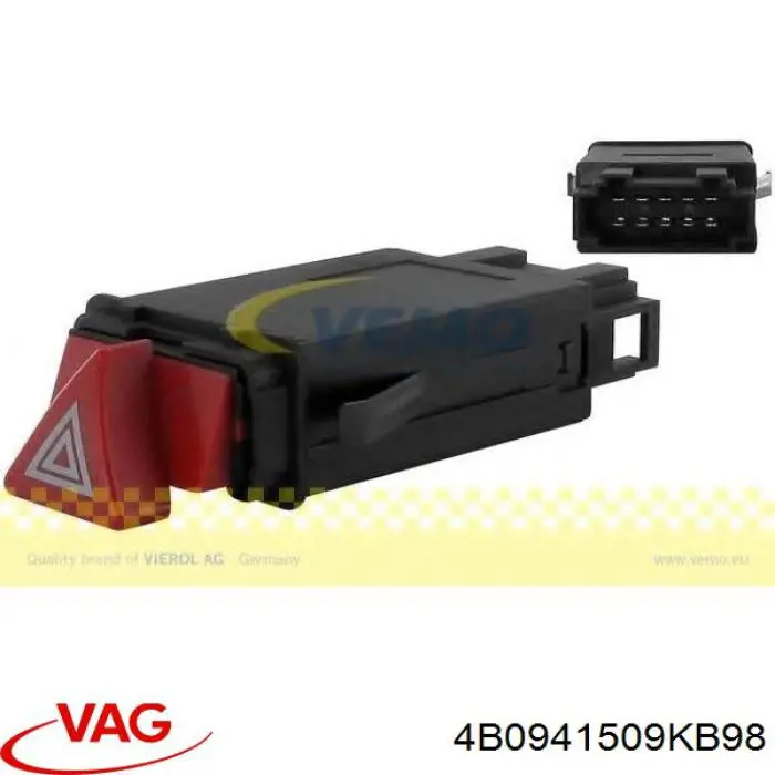 Botão de ativação do sinal de emergência VAG 4B0941509KB98 preço, a partir de 35,75 USD