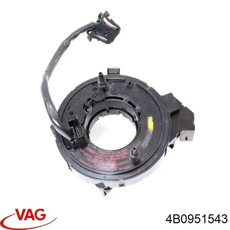 4B0951543 VAG Anel AIRBAG de contato, cabo plano do volante