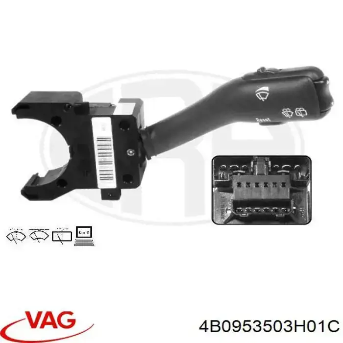 Compre 4B0953503H01C VAG Comutador direito instalado na coluna da direção