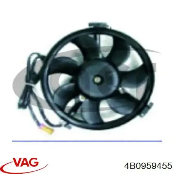 Compre 4B0959455 VAG Ventilador elétrico de esfriamento montado (motor + roda de aletas)