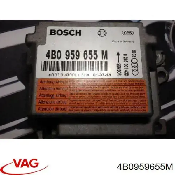 Módulo processador de controlo da bolsa de ar (Centralina eletrônica AIRBAG) VAG 4B0959655M preço, a partir de 57,89 USD