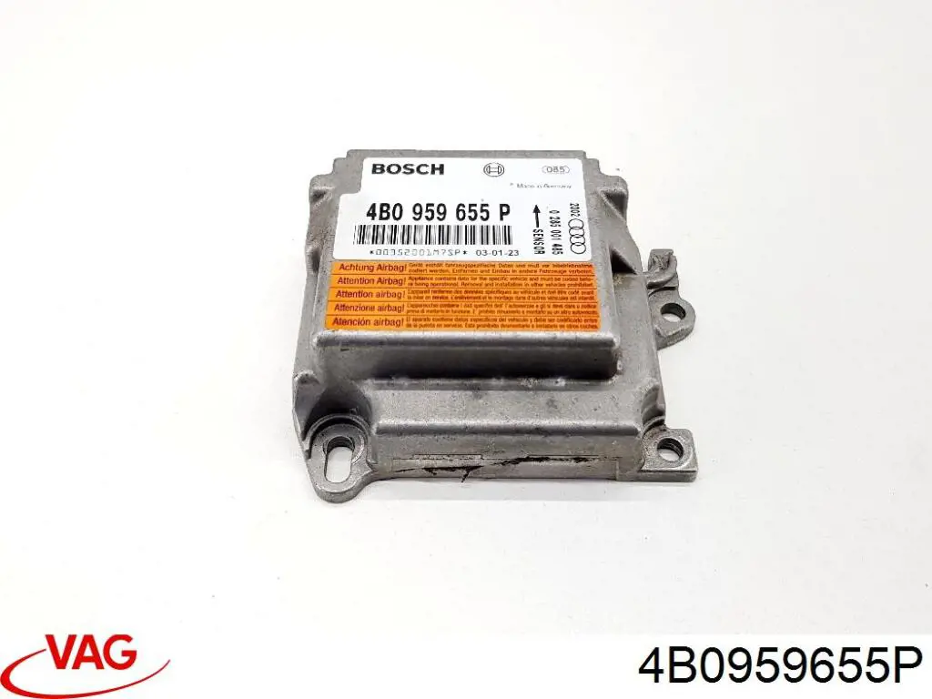 Módulo processador de controlo da bolsa de ar (Centralina eletrônica AIRBAG) VAG 4B0959655P preço, a partir de 86,83 USD