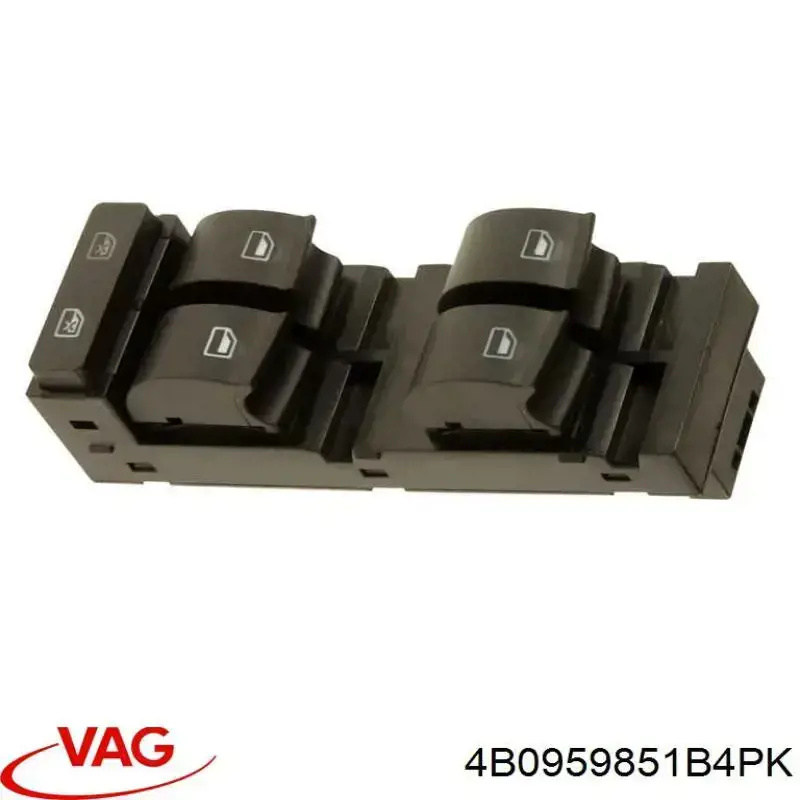 Unidade de botões dianteira esquerda de controlo de elevador de vidro VAG 4B0959851B4PK preço, a partir de 39,16 USD