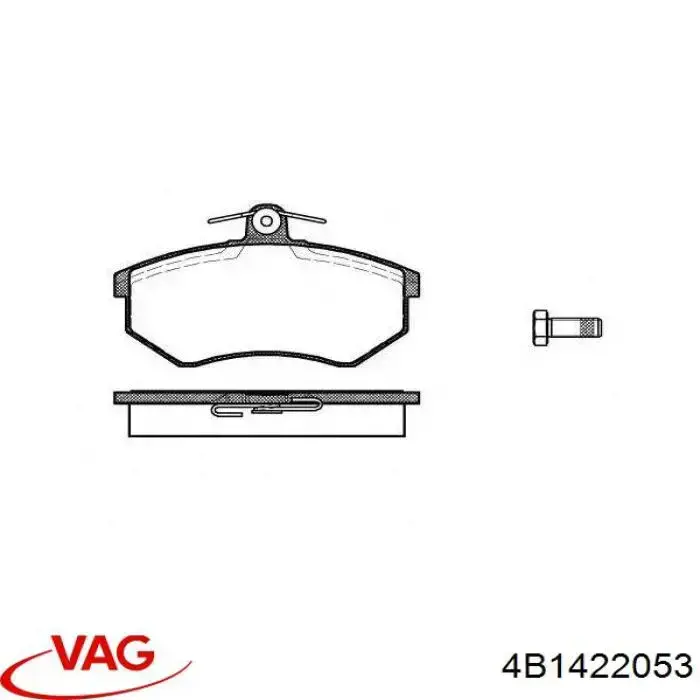 4B1422053 VAG Cremalheira da direção