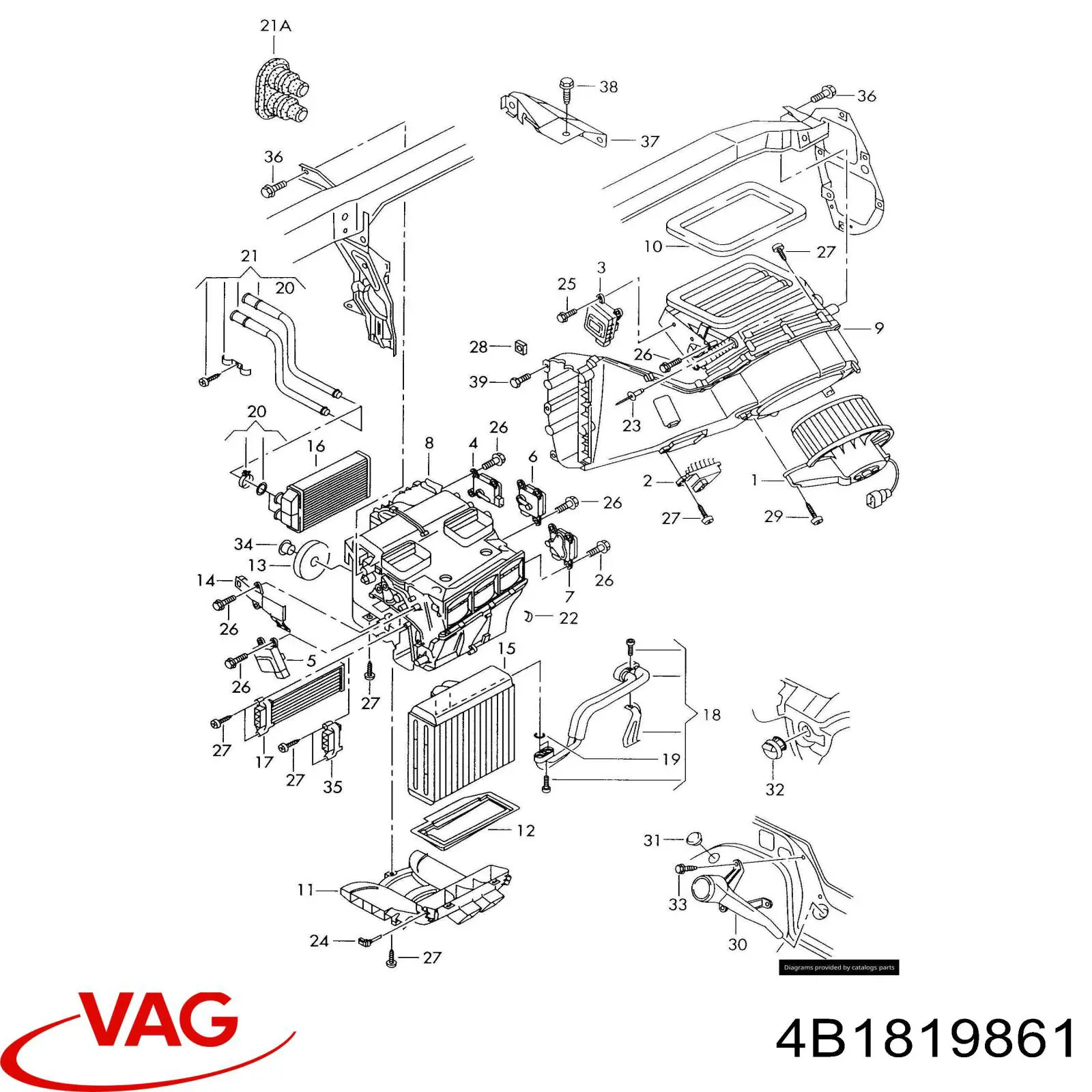  VAG 4B1819861 preço, a partir de 24,81 USD