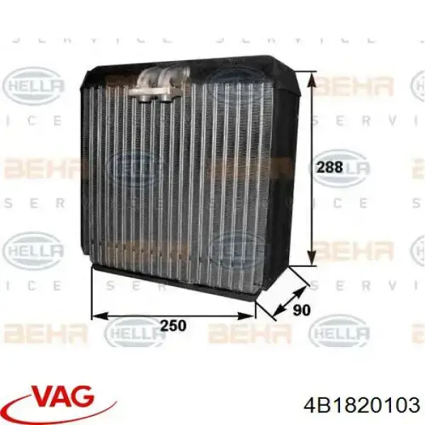 Vaporizador de aparelho de ar condicionado VAG 4B1820103 preço, a partir de 108,32 USD