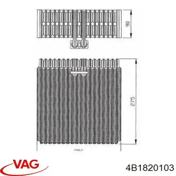 Compre 4B1820103 VAG Vaporizador de aparelho de ar condicionado