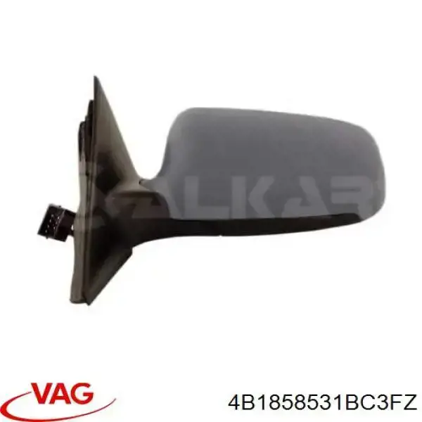 Compre 4B1858531BC3FZ VAG Espelho de retrovisão esquerdo