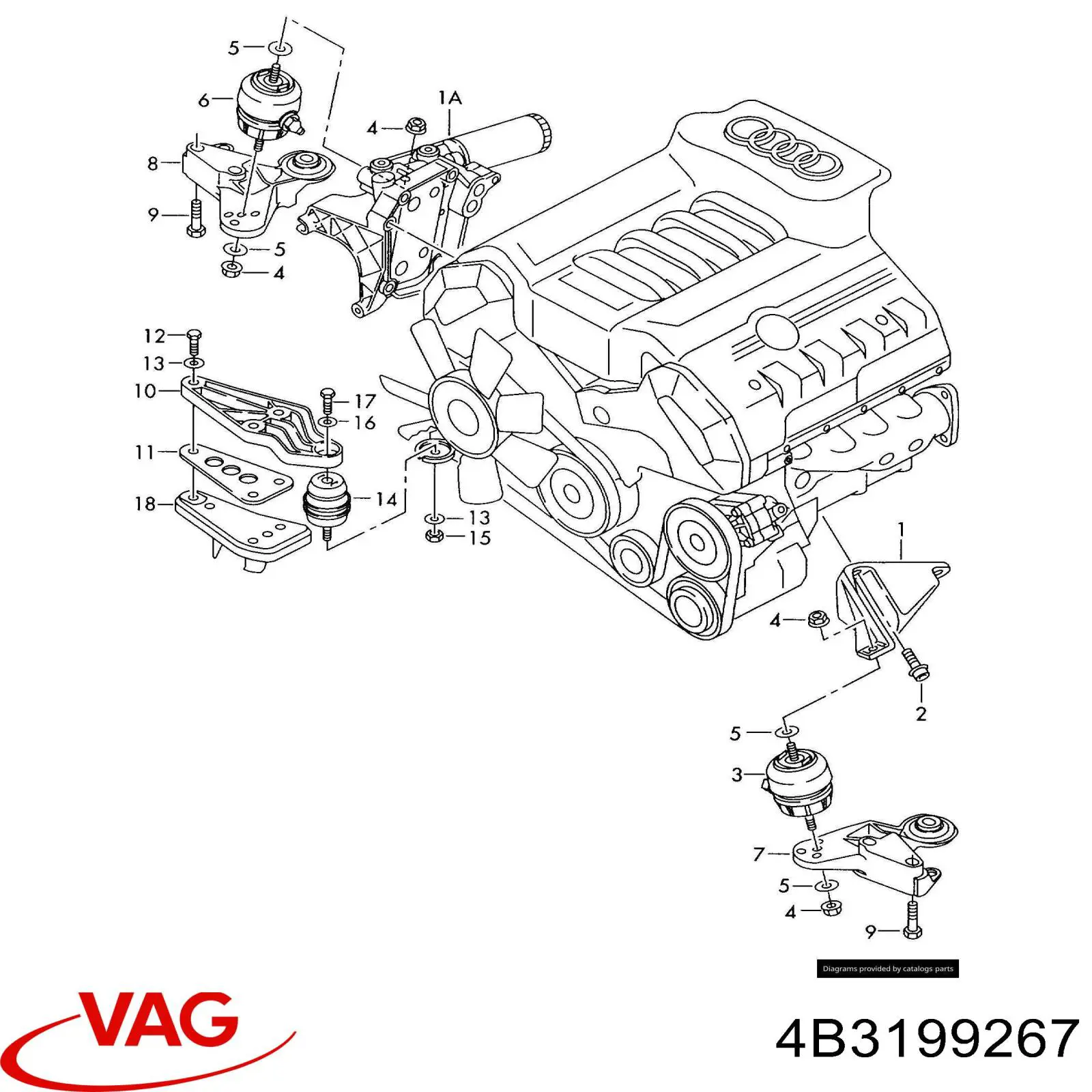  VAG 4B3199267 preço, a partir de 345,23 USD