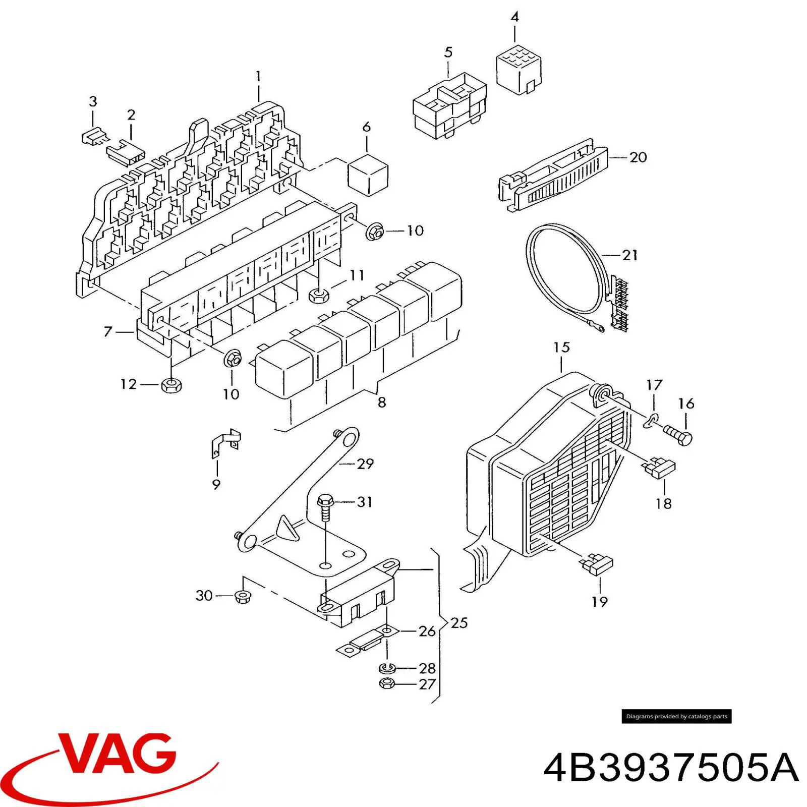  VAG 4B3937505A preço, a partir de 30,69 USD
