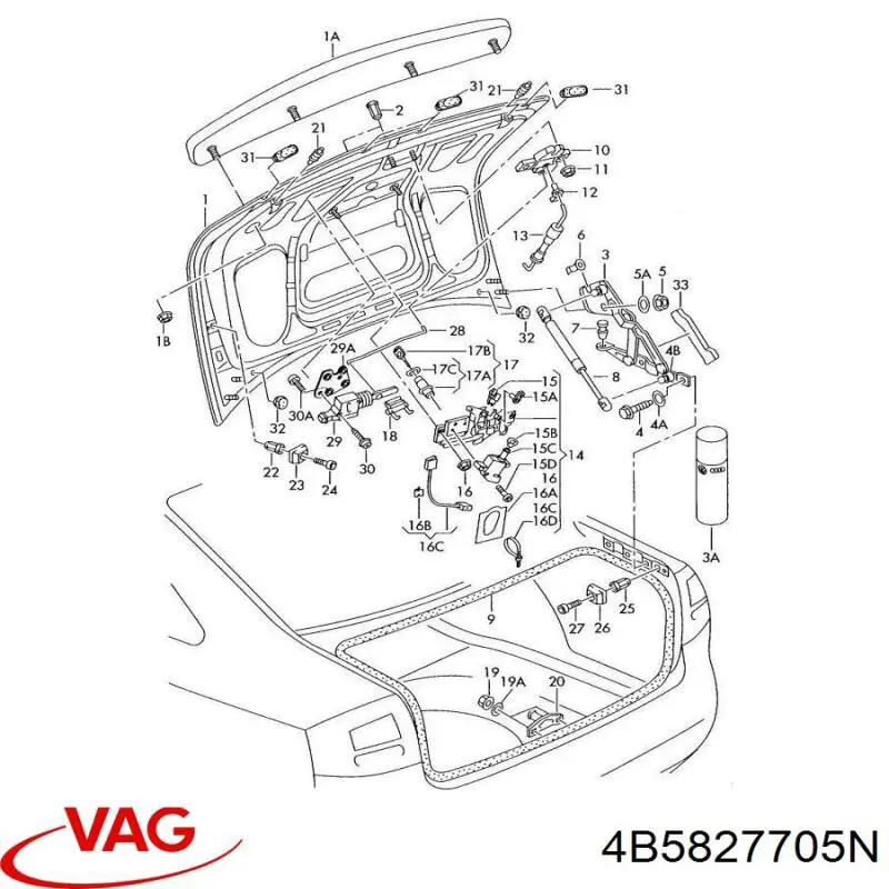  VAG 4B5827705N preço, a partir de 236,13 USD