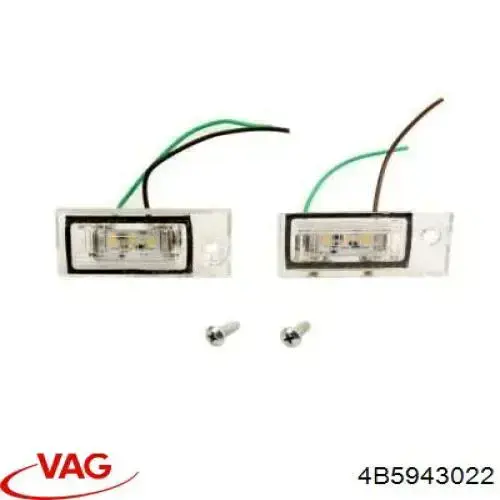 Compre 4B5943022 VAG Lanterna da luz de fundo de matrícula traseira