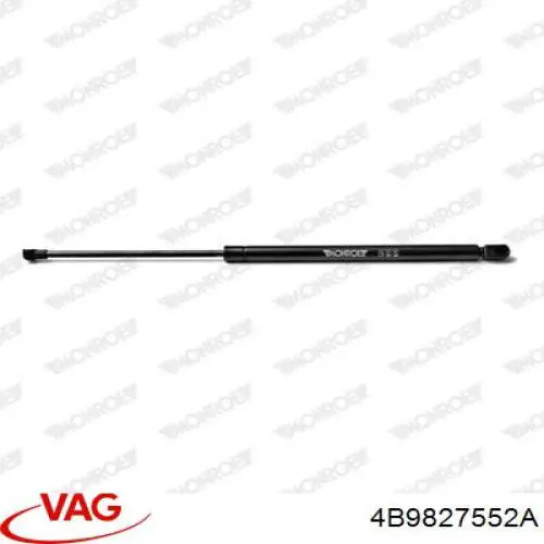 Compre 4B9827552A VAG Amortecedor de tampa de porta-malas (de 3ª/5ª porta traseira)