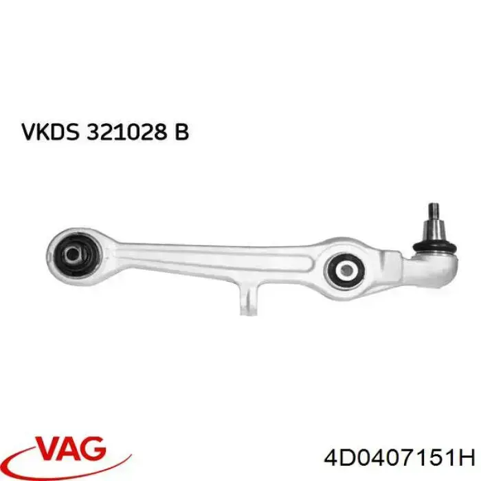 Braço oscilante inferior esquerdo/direito de suspensão dianteira VAG 4D0407151H preço, a partir de 37,46 USD