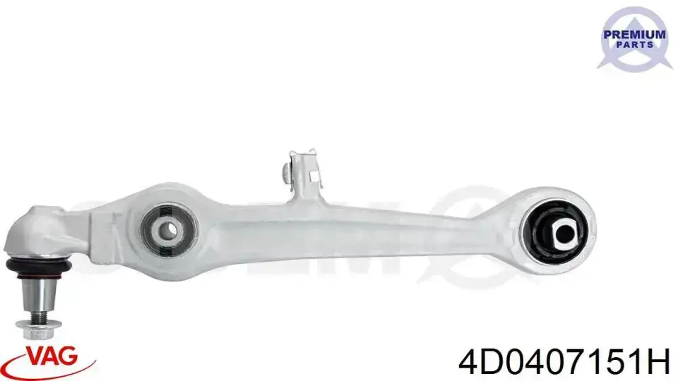 Compre 4D0407151H VAG Braço oscilante inferior esquerdo/direito de suspensão dianteira