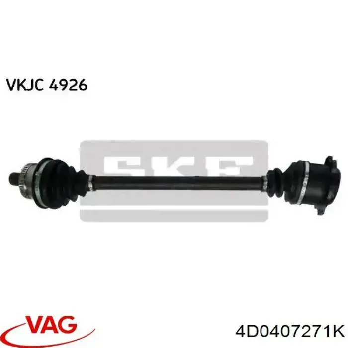4D0407271K VAG Semieixo (acionador) dianteiro esquerdo