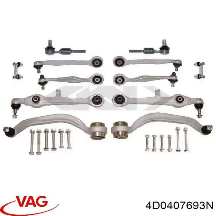 Braço oscilante inferior esquerdo de suspensão dianteira VAG 4D0407693N preço, a partir de 64,40 USD
