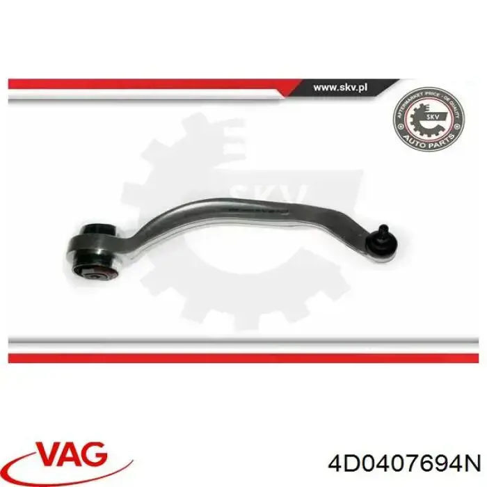 Compre 4D0407694N VAG Braço oscilante inferior direito de suspensão dianteira