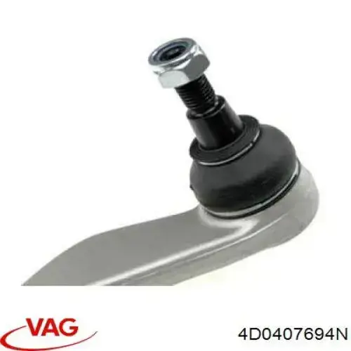 4D0407694N VAG Braço oscilante inferior direito de suspensão dianteira