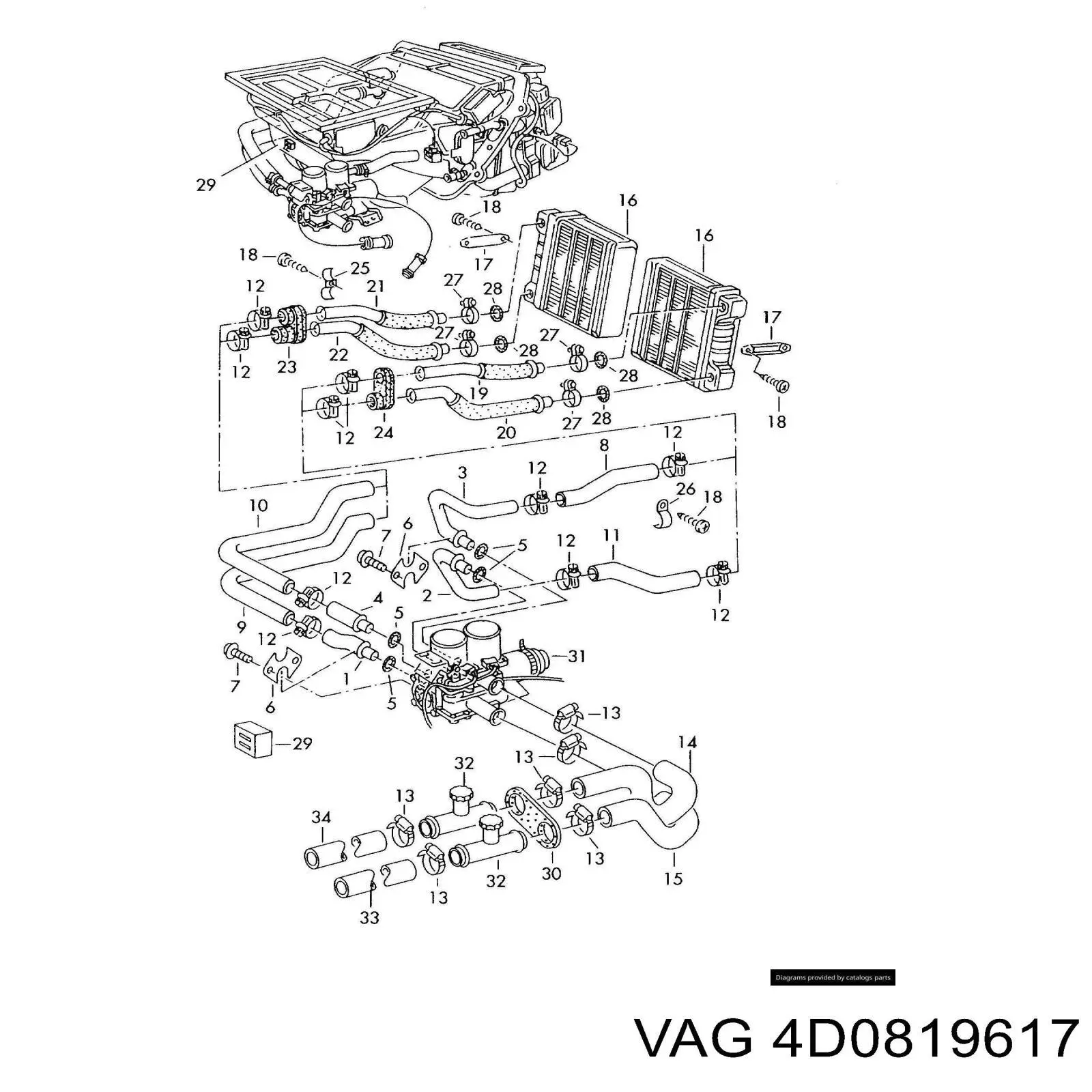  VAG 4D0819617 preço, a partir de 21,26 USD