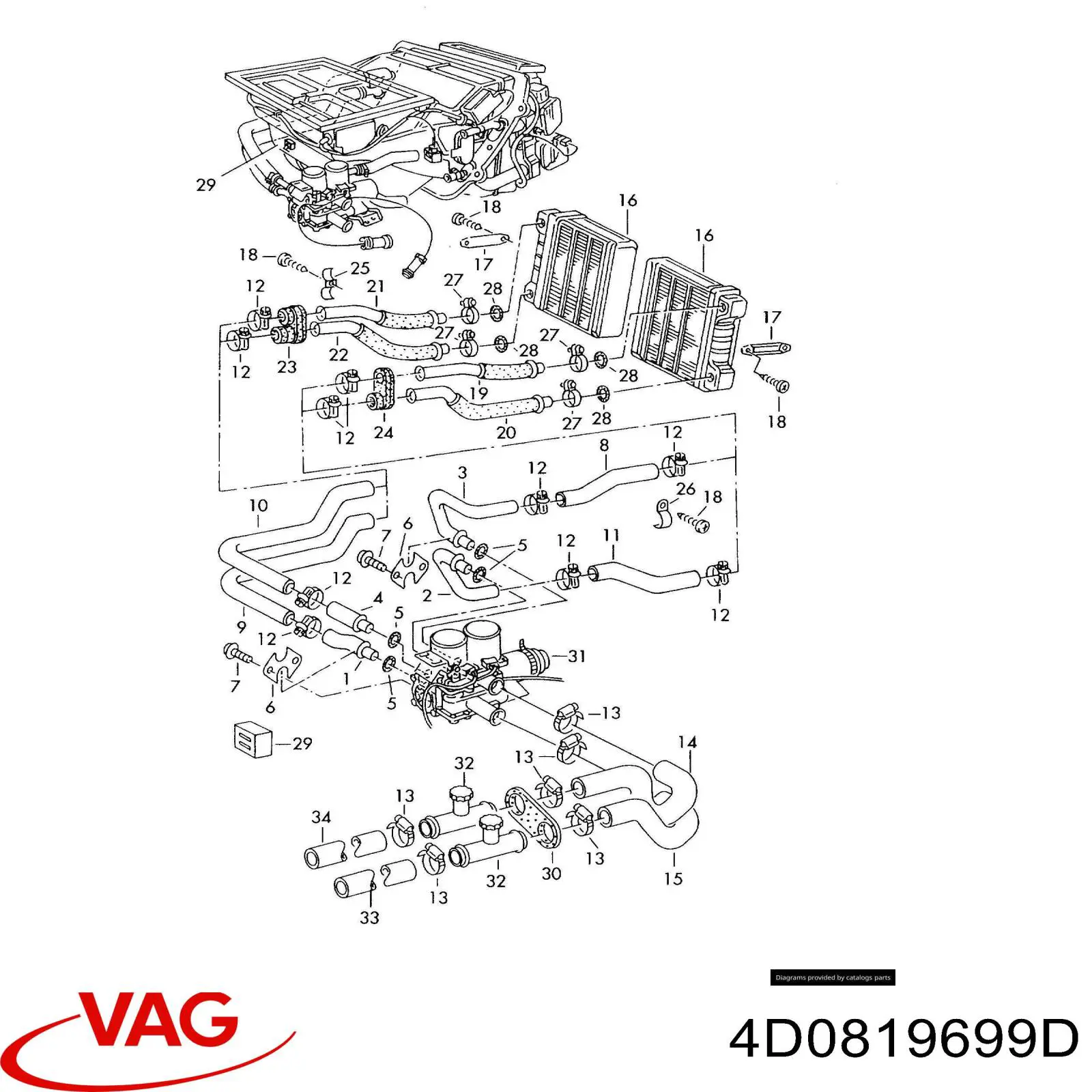  VAG 4D0819699D preço, a partir de 34,26 USD