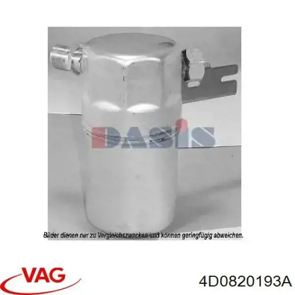 Tanque de recepção do secador de aparelho de ar condicionado VAG 4D0820193A preço, a partir de 40,24 USD