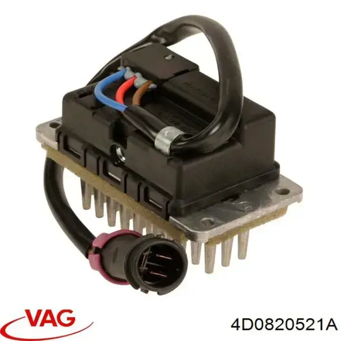 Resistor (resistência) de ventilador de forno (de aquecedor de salão) VAG 4D0820521A preço, a partir de 45,99 USD