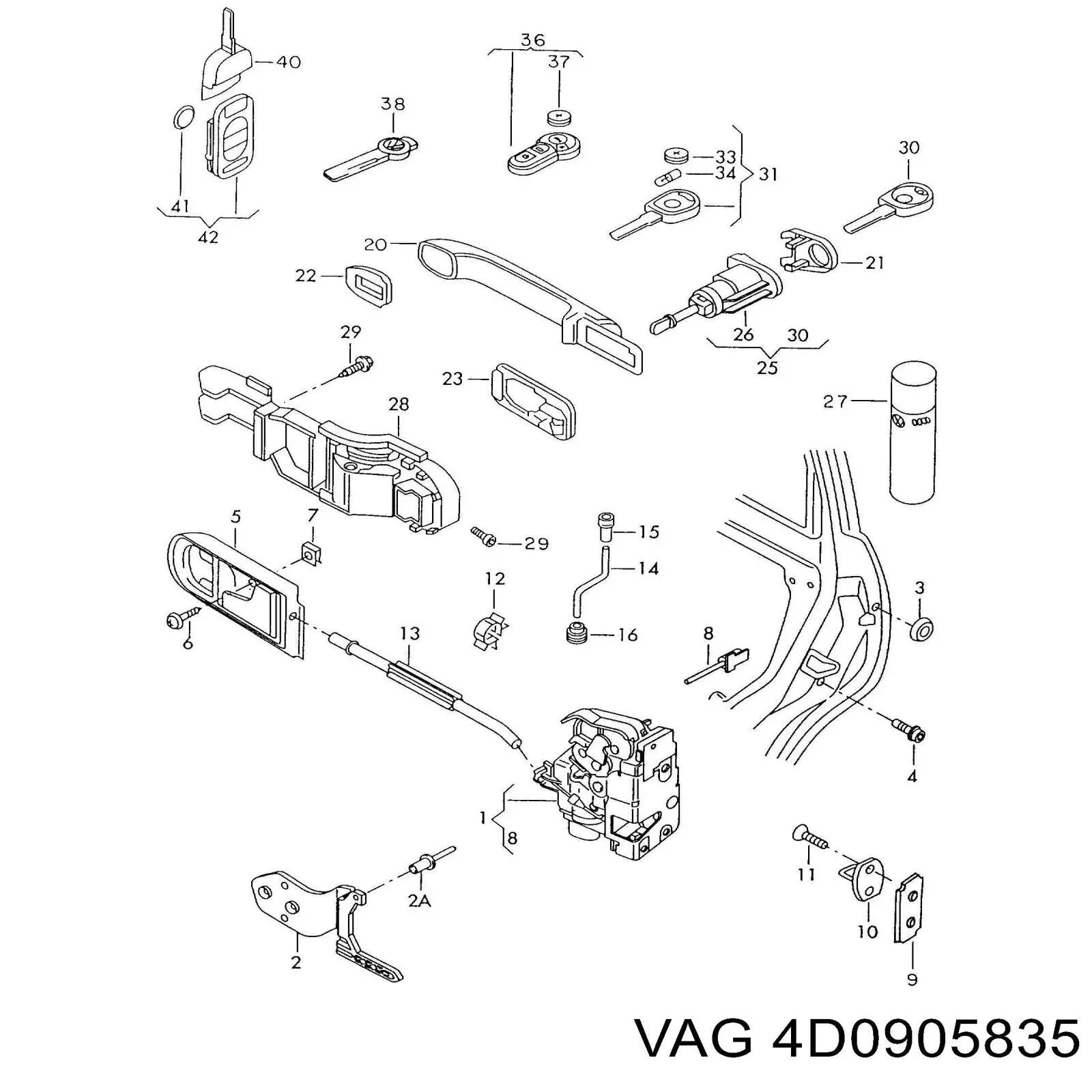 VAG 4D0905835 preço, a partir de 18,97 USD