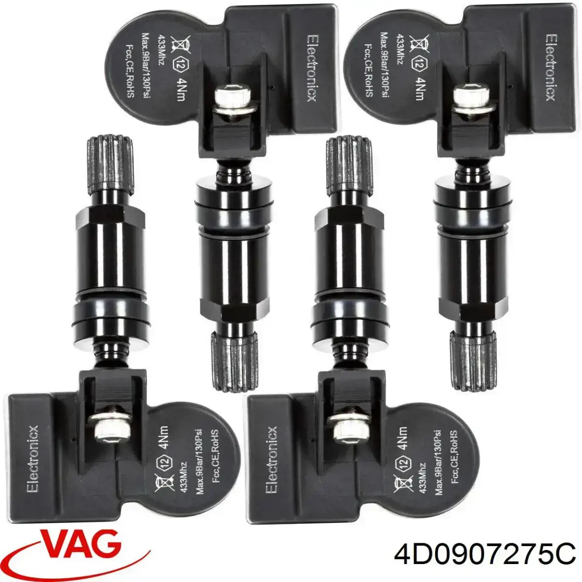 Sensor de pressão de ar nos pneus VAG 4D0907275C preço, a partir de 43,10 USD