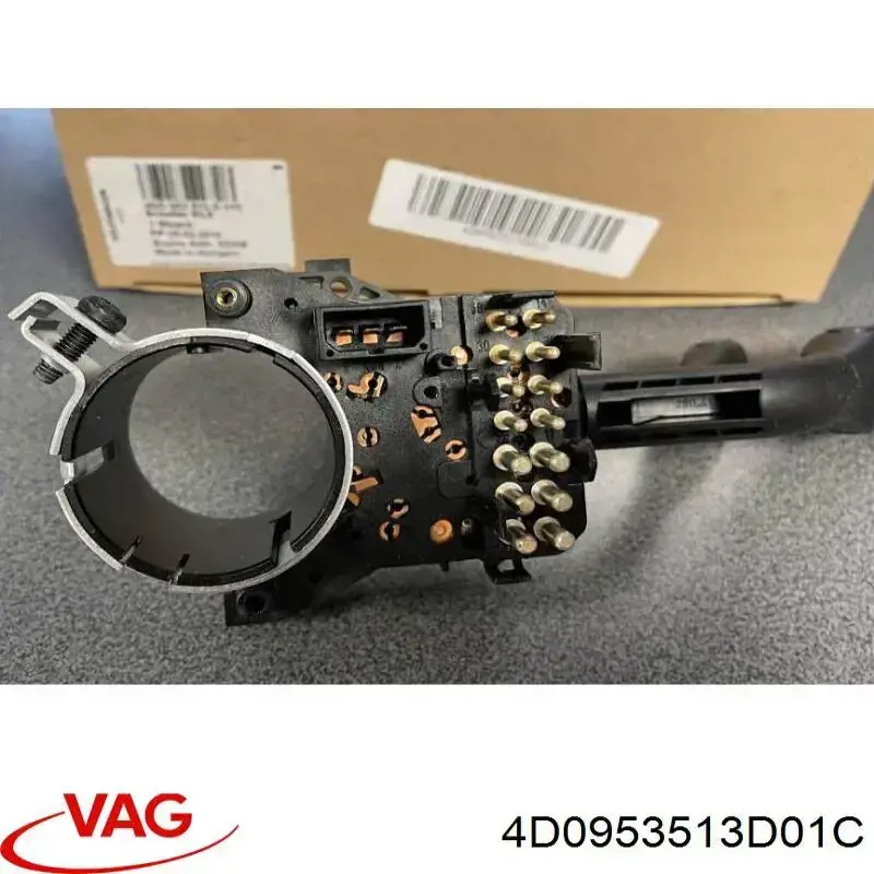 4D0953513D01C VAG Comutador esquerdo instalado na coluna da direção