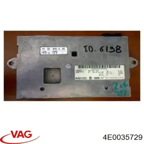 Unidade de controlo Bluetooth 4E0035729 VAG