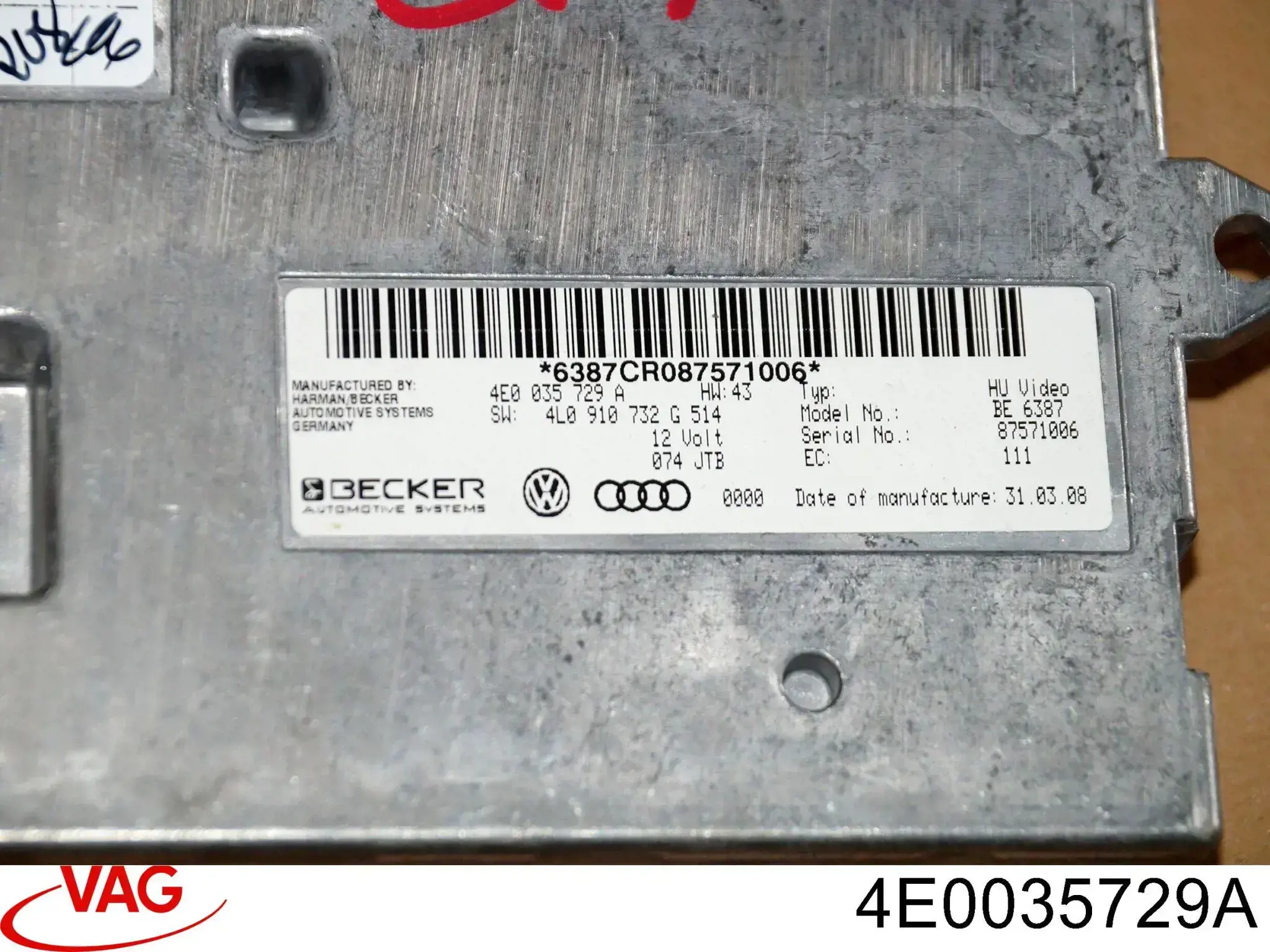 Módulo "Interface de diagnóstico" VAG 4E0035729A preço, a partir de 143,88 USD