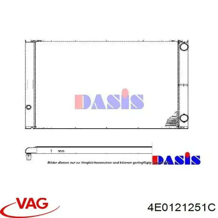 Radiador de esfriamento de motor VAG 4E0121251C preço, a partir de 245,43 USD
