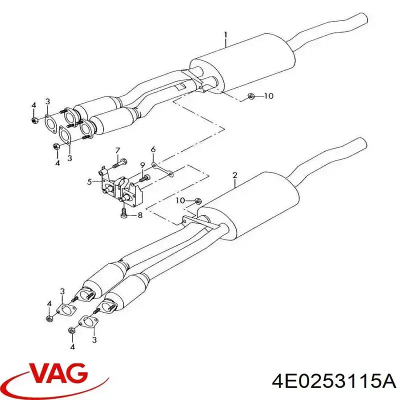  VAG 4E0253115A preço, a partir de 24,86 USD