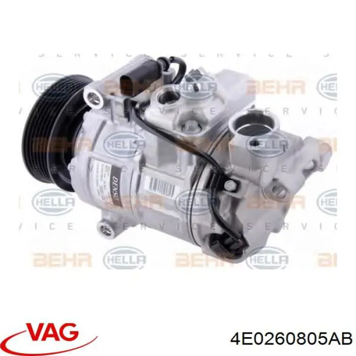 4E0260805AB VAG Compressor de aparelho de ar condicionado