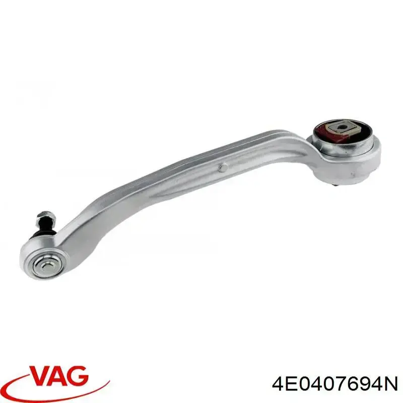 4E0407694N VAG Braço oscilante inferior direito de suspensão dianteira