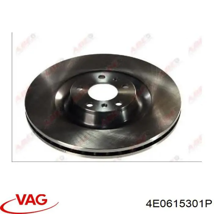 Compre 4E0615301P VAG Disco do freio dianteiro